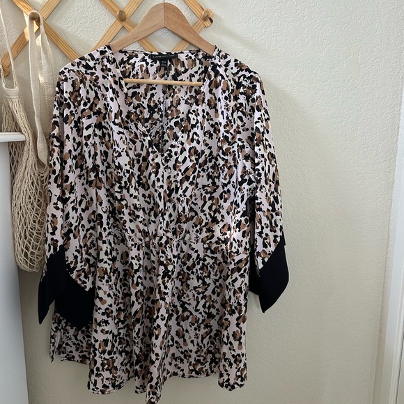 Lane Bryant • Animal Print Blouse - Picture 3 of 7